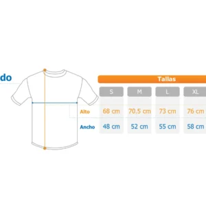 Medidas cuello redondo PEINADO Hombre