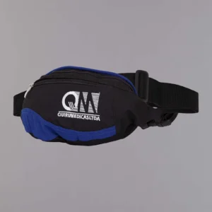 Riñonera negra azul QM