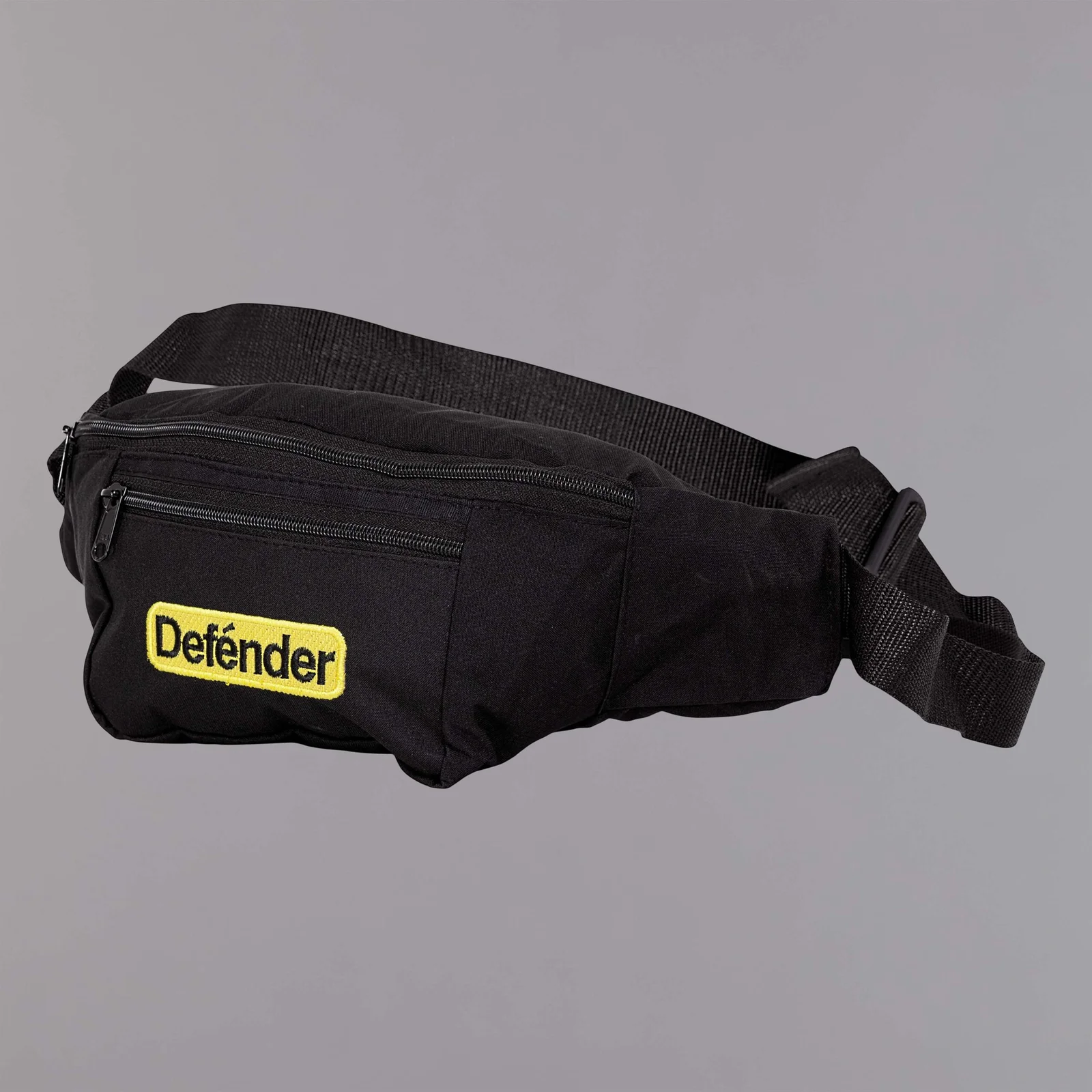 Riñonera negra dos bolsillos Defender