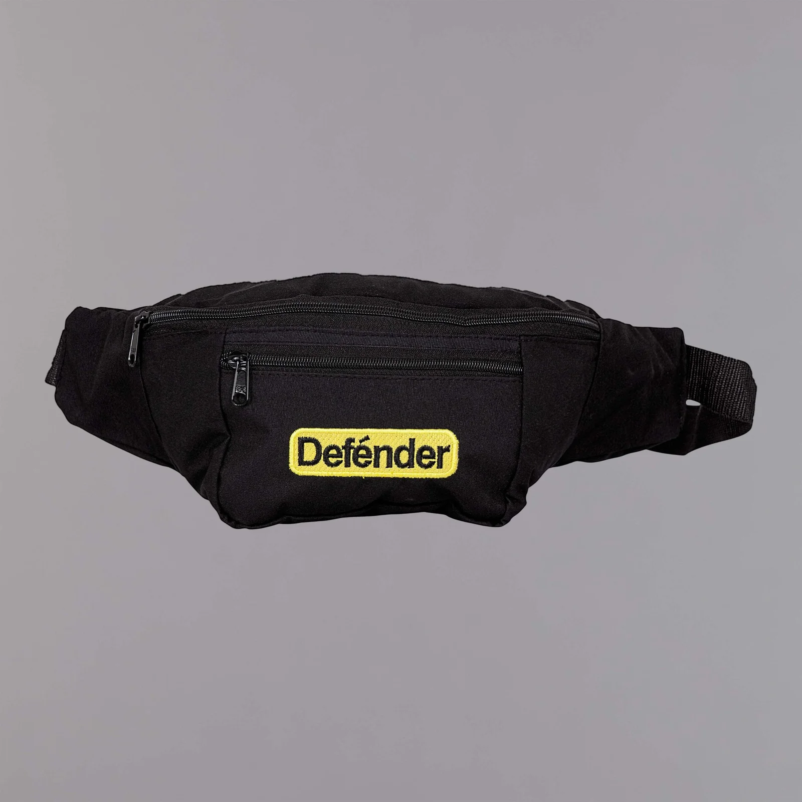 Riñonera negra dos bolsillos Defender - Image 2