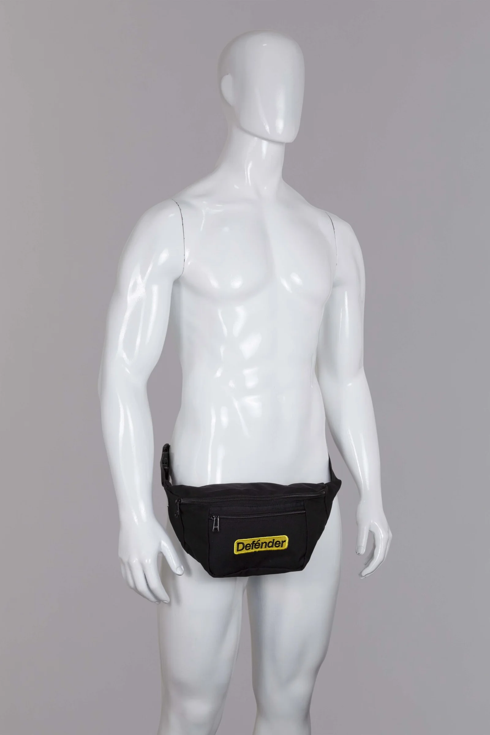 Riñonera negra dos bolsillos Defender - Image 3