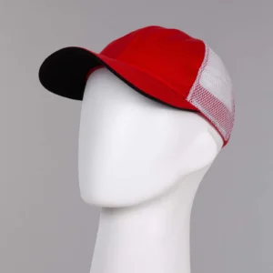 204d519 Gorra roja malla blanca