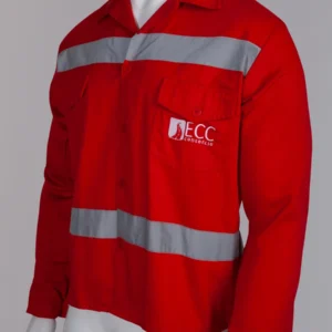 Camisa laboral dril roja ECC